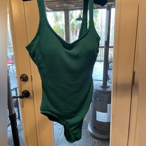 Green one piece bathing suit size 16/18